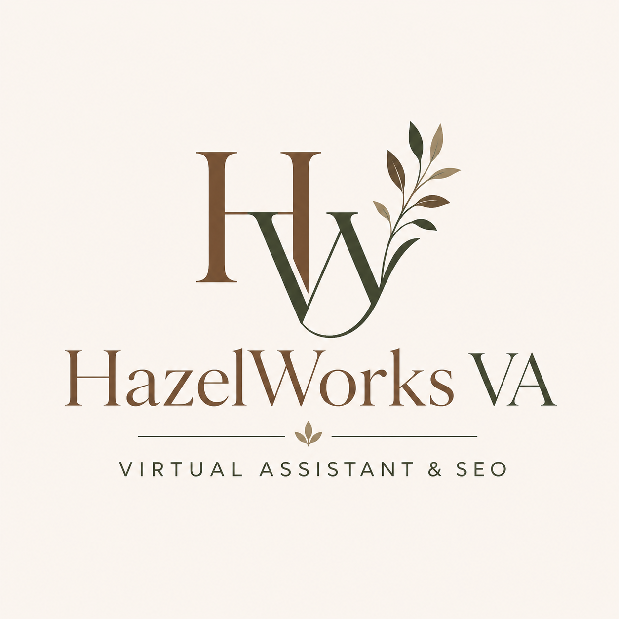 Brand Name: HazelWorks VA – Virtual Assistant & SEO